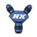 Picture of Nitrous Express 3AN x 3AN x 3AN Billet Pure-Flo Y Fitting - Blue