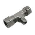 Picture of Nitrous Express 3/8 Compression x 1/8 Male NPT Branch T