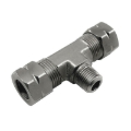 Picture of Nitrous Express 3/8 Compression x 1/8 Male NPT Branch T