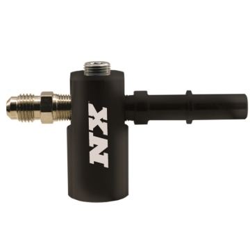 Picture of Nitrous Express 3/8-10mm Late Model Billet Fuel Line Adapter 90 Degree