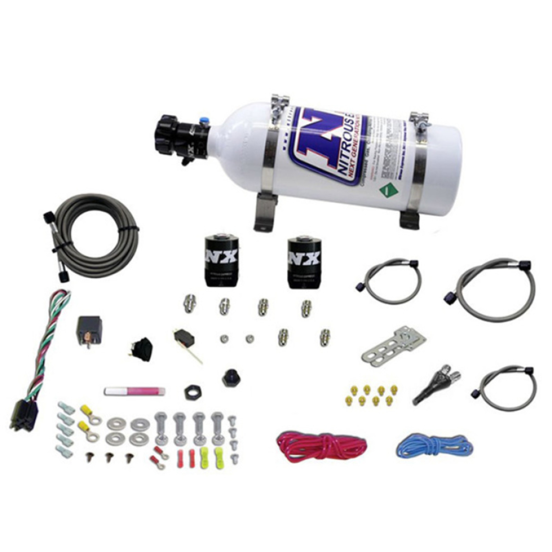 Picture of Nitrous Express Shark SHO 400 HP Single Nozzle Nitrous Kit w/5lb Bottle
