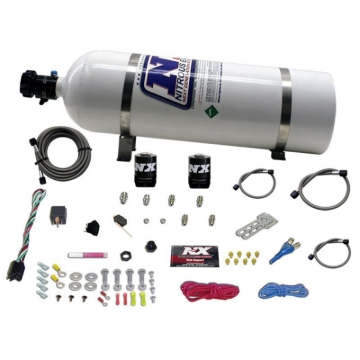 Picture of Nitrous Express Shark SHO 400 HP Single Nozzle Nitrous Kit w/15lb Bottle