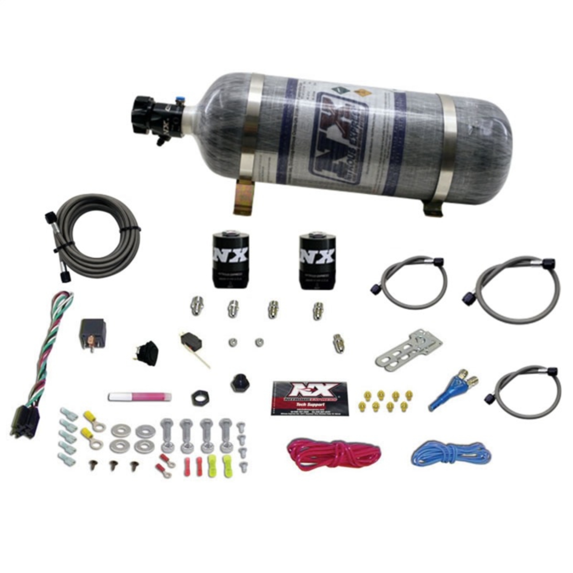 Picture of Nitrous Express Ford EFI Race Single Nozzle Nitrous Kit (100-250HP) w/Composite Bottle