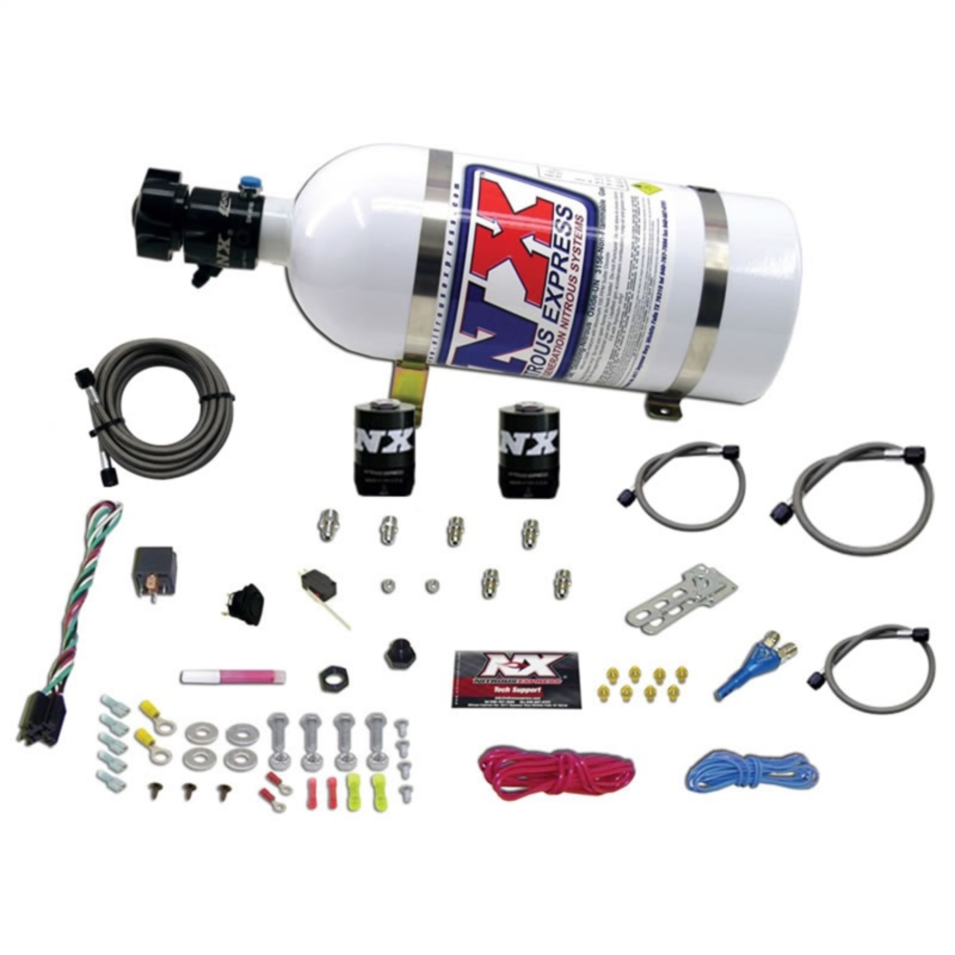 Picture of Nitrous Express GM EFI Race Single Nozzle Nitrous Kit (100-250HP) w/10lb Bottle