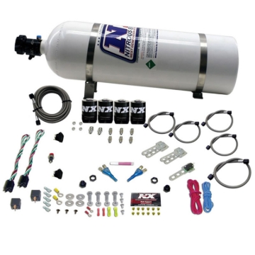 Picture of Nitrous Express GM EFI Dual Stage Nitrous Kit (50-150HP x 2) w/15lb Bottle
