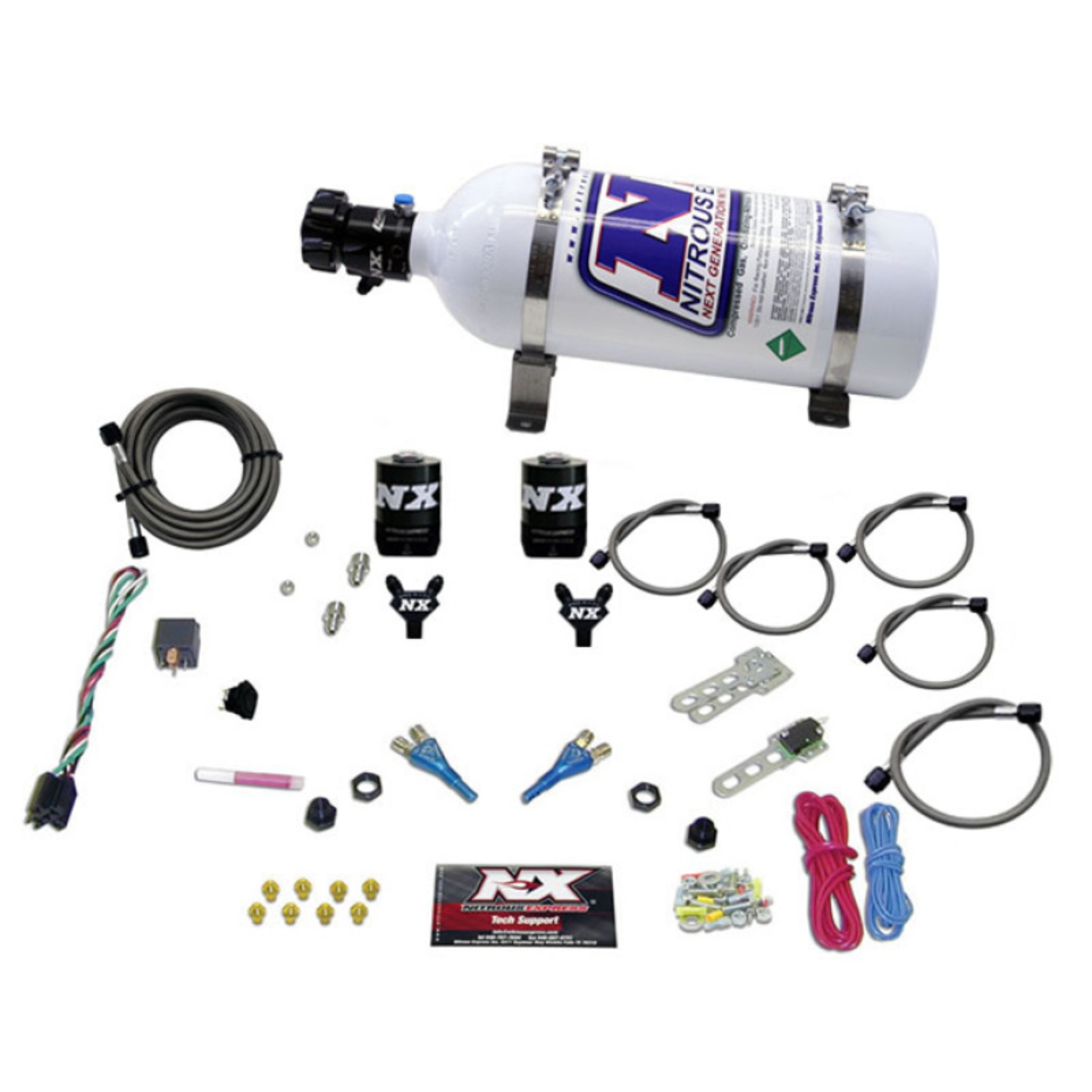 Picture of Nitrous Express Dodge EFI Full Race Dual Nozzle Nitrous Kit (100-300HP) w/5lb Bottle