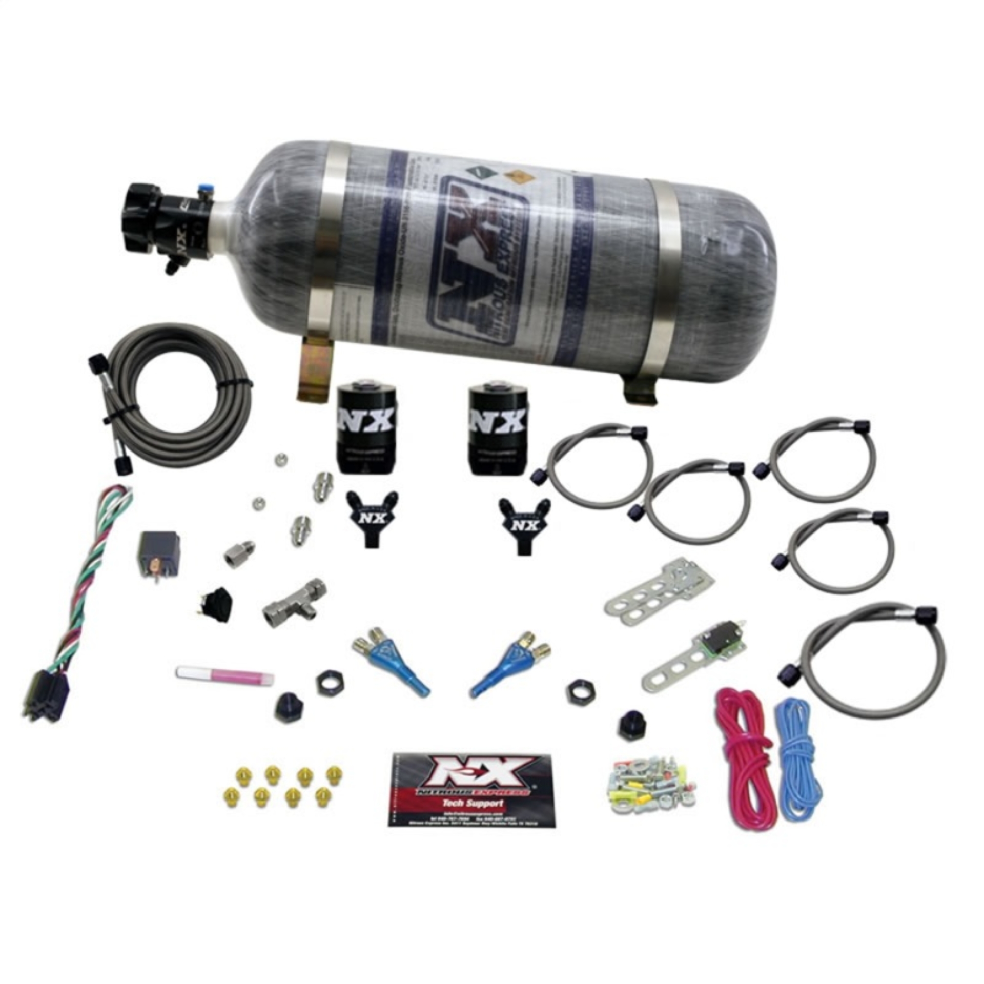 Picture of Nitrous Express GM TBI Nitrous Kit (50-125HP) w/Composite Bottle