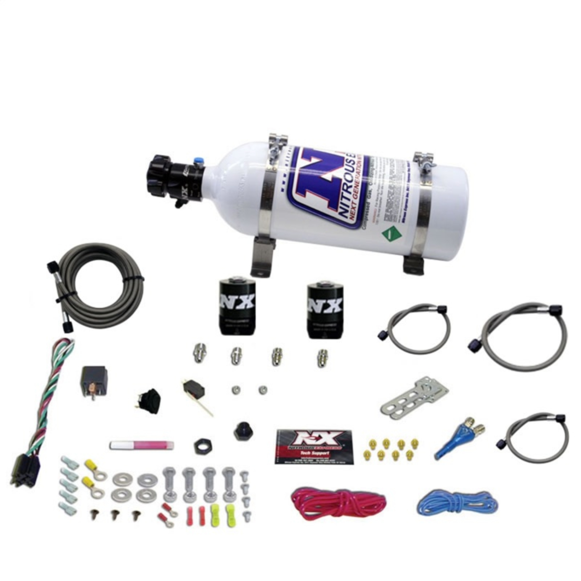 Picture of Nitrous Express Dodge EFI Race Single Nozzle Nitrous Kit (100-250HP) w/5lb Bottle