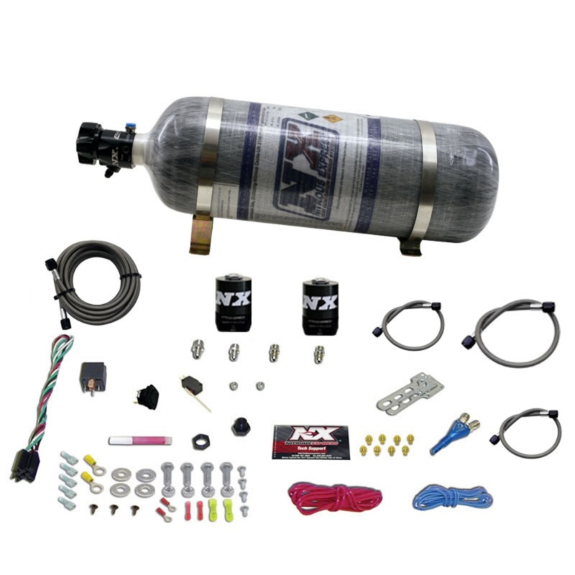 Picture of Nitrous Express Dodge EFI Race Single Nozzle Nitrous Kit (100-250HP) w/Composite Bottle
