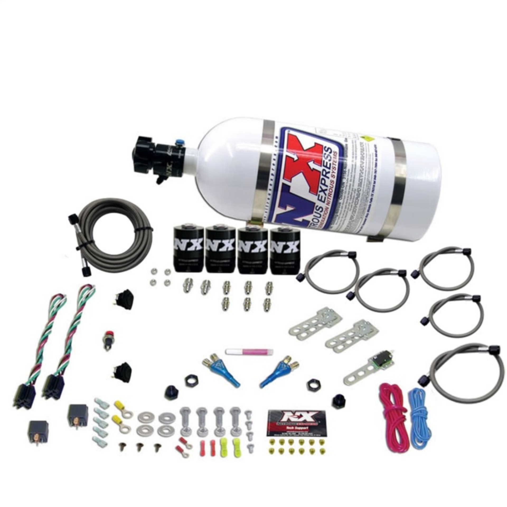 Picture of Nitrous Express Dodge EFI Dual Stage Nitrous Kit (50-150HP x 2) w/10lb Bottle