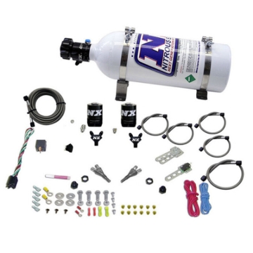 Picture of Nitrous Express 08-10 Dodge Viper EFI Dual Nozzle (100-300HP) w/5lb Bottle