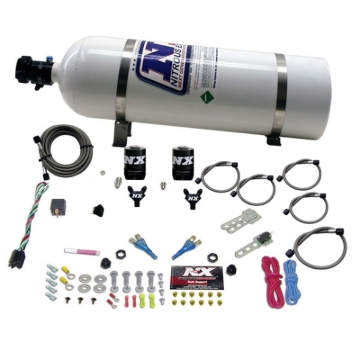 Picture of Nitrous Express 08-10 Dodge Viper EFI Dual Nozzle (100-300HP) w/15lb Bottle