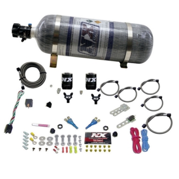 Picture of Nitrous Express 08-10 Dodge Viper EFI Dual Nozzle (100-300HP) w/Composite Bottle