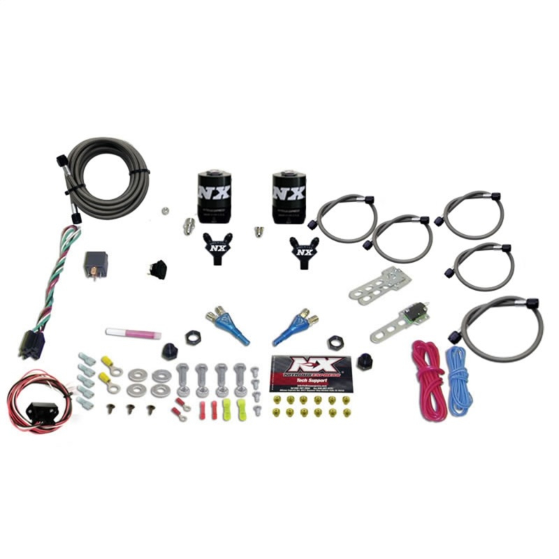 Picture of Nitrous Express 03-18 Nissan 350Z/370Z Dual Nozzle (35-150HP) w/o Bottle