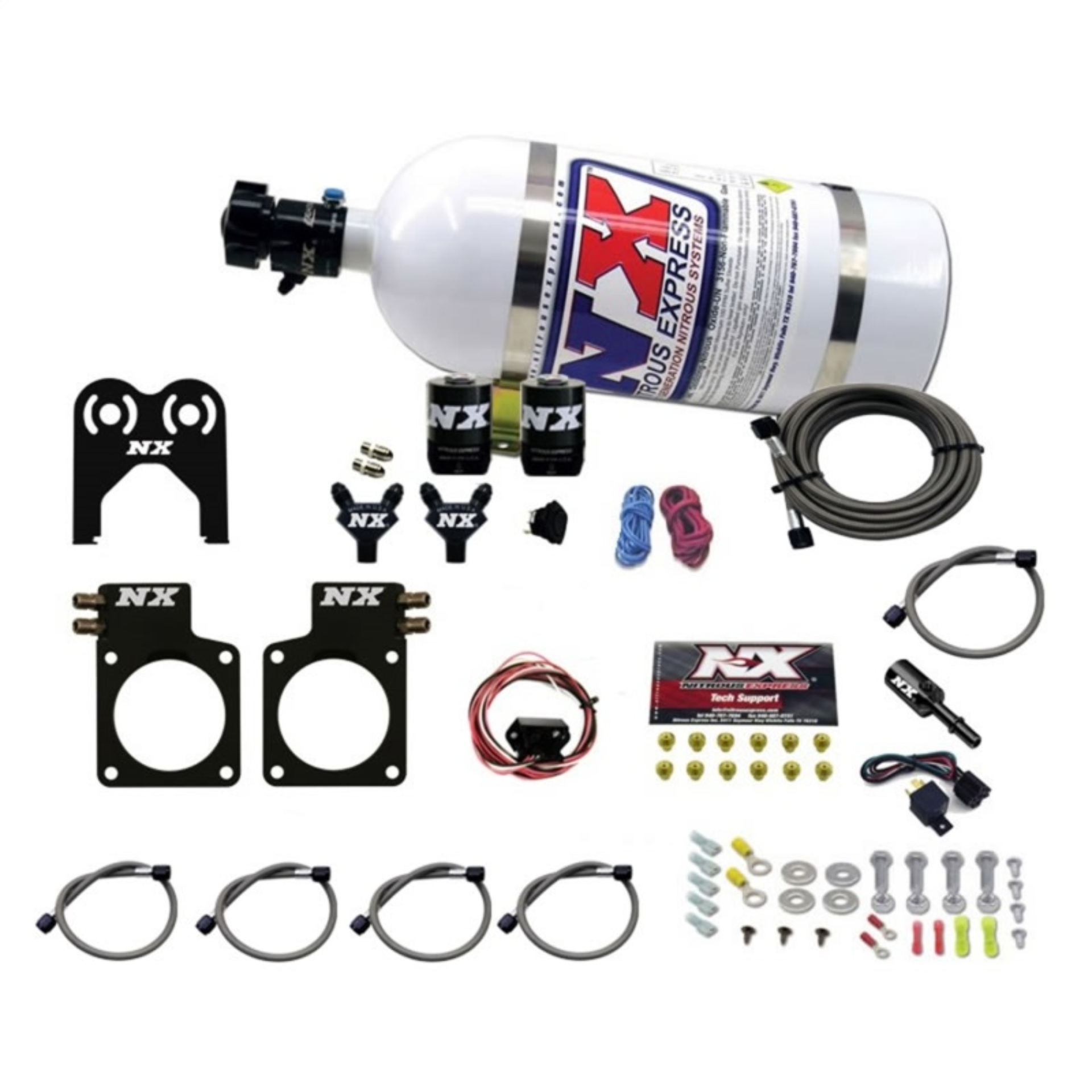 Picture of Nitrous Express Nissan GT-R Nitrous Plate Kit (35-300HP) w/10lb Bottle