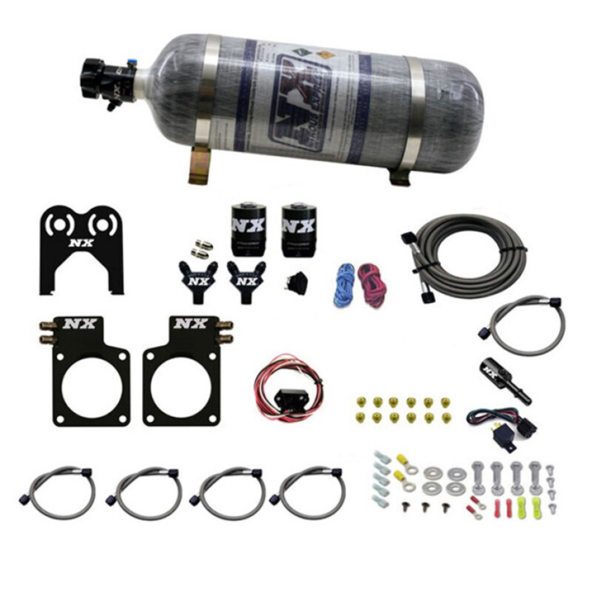 Picture of Nitrous Express Nissan GT-R Nitrous Plate Kit (35-300HP) w/Composite Bottle