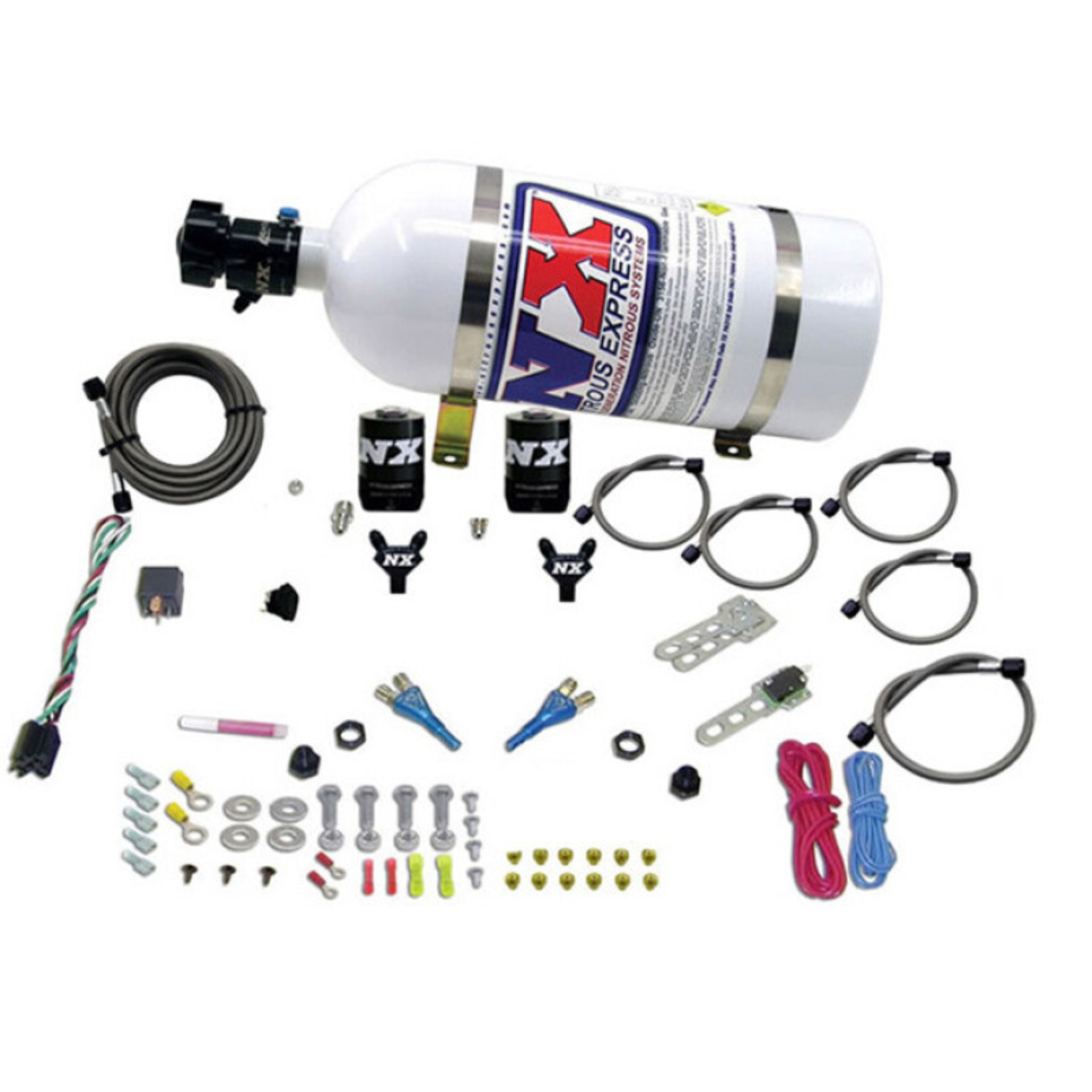 Picture of Nitrous Express BMW EFI All Dual Nozzle Nitrous Kit (50-300 HP) w/10lb Bottle