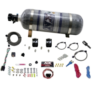 Picture of Nitrous Express Dodge Hemi/SRT8 Single Nozzle Fly By Wire Nitrous Kit (35-150HP) w/Composite Bottle