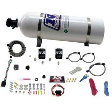 Picture of Nitrous Express Universal Fly By Wire Single Nozzle Nitrous Kit w/15lb Bottle (Incl TPS Switch)