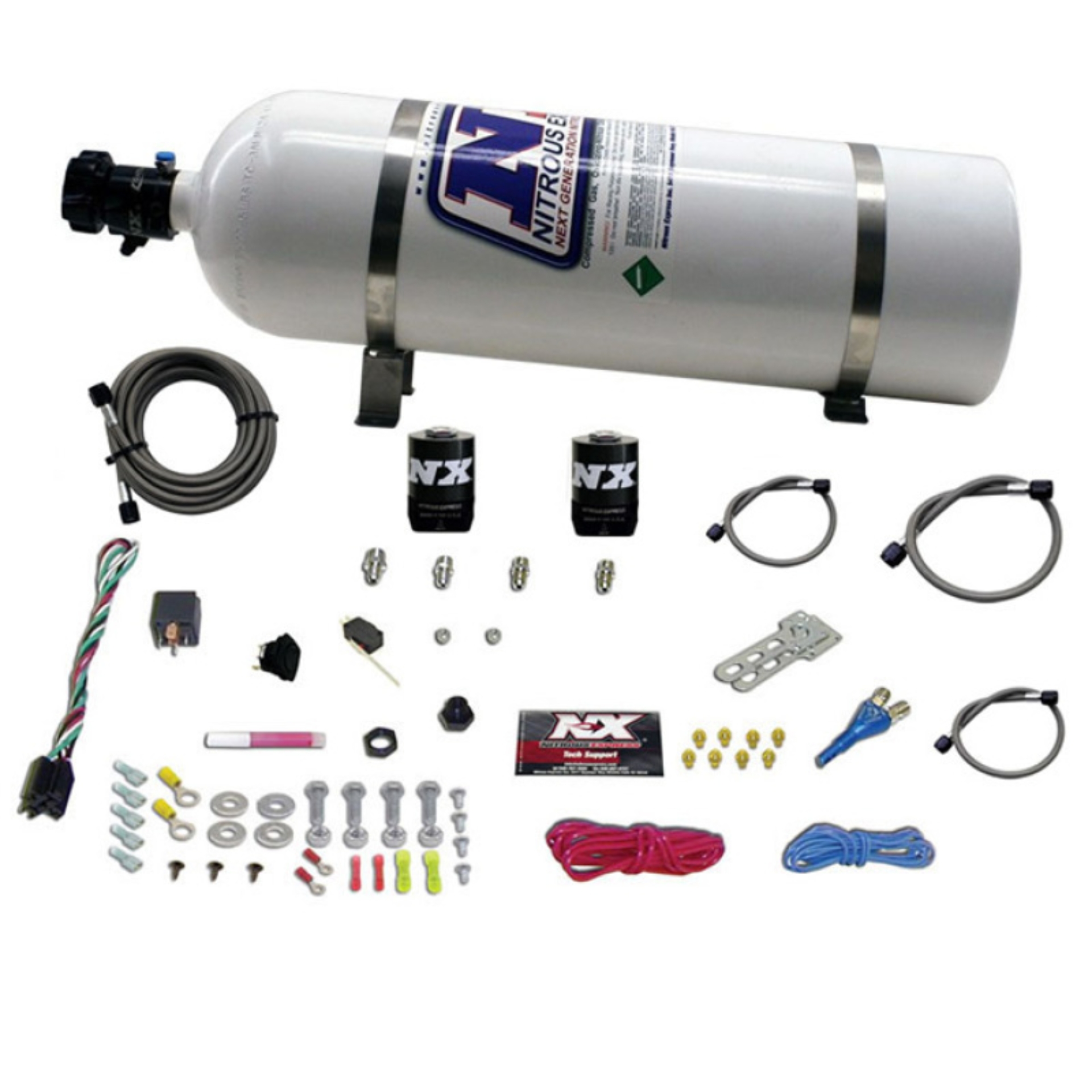 Picture of Nitrous Express All Dodge EFI Single Nozzle Nitrous Kit (35-150HP) w/15lb Bottle