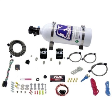 Picture of Nitrous Express 10-15 Chevrolet Camaro (5th Gen) Single Nozzle Nitrous Kit (35-150HP) w/5lb Bottle