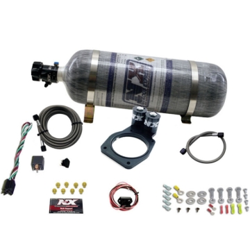 Picture of Nitrous Express 10-15 Chevrolet Camaro Nitrous Plate Kit (50-150HP) w/12lb Bottle