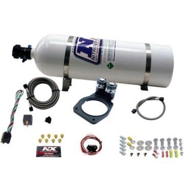 Picture of Nitrous Express 10-15 Chevrolet Camaro Nitrous Plate Kit (50-150HP) w/15lb Bottle