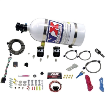 Picture of Nitrous Express 11-15 Ford Mustang GT 5.0L Coyote Single Nozzle Nitrous Kit (35-150HP) w/10lb Bottle