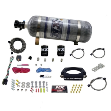Picture of Nitrous Express GM LS 102mm Nitrous Plate Kit (50-400HP) w/12lb Composite Bottle