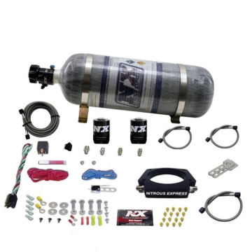 Picture of Nitrous Express GM LS 90mm Nitrous Plate Kit (50-400HP) w/12lb Composite Bottle