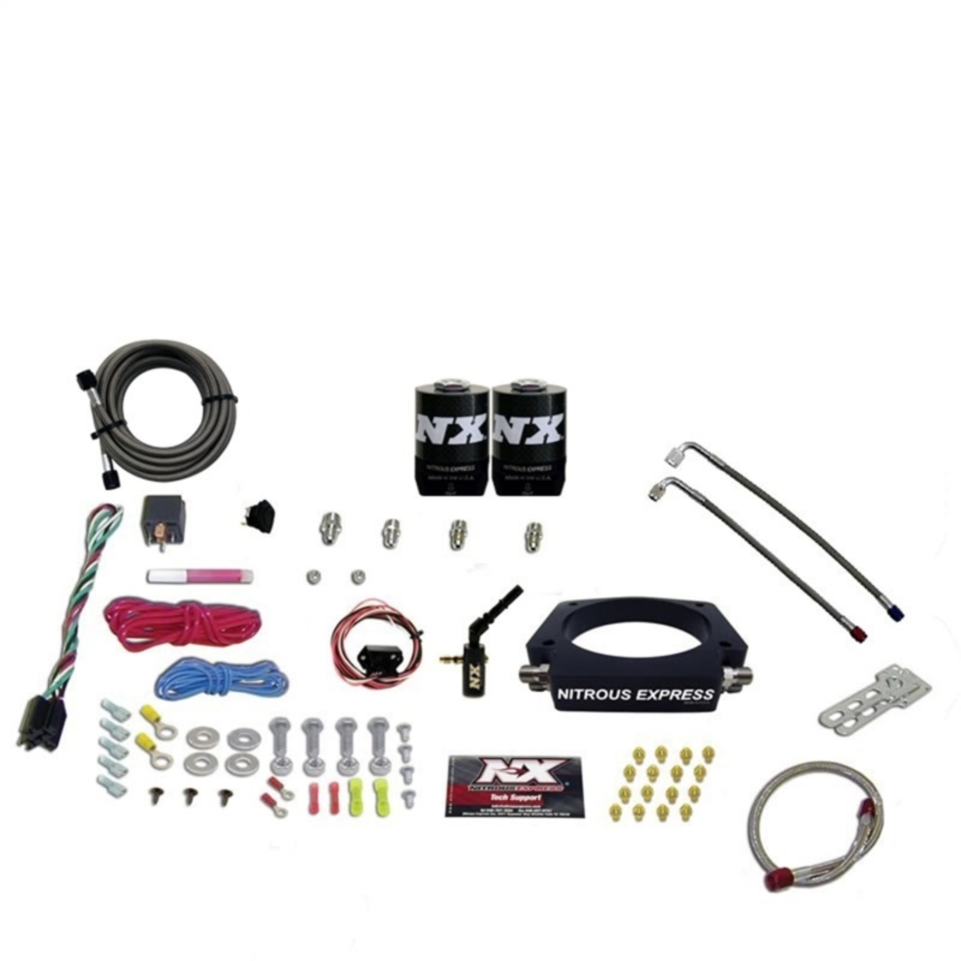Picture of Nitrous Express 2014+ GM 6.2L Truck Nitrous Plate Kit (35-300HP) w/o Bottle
