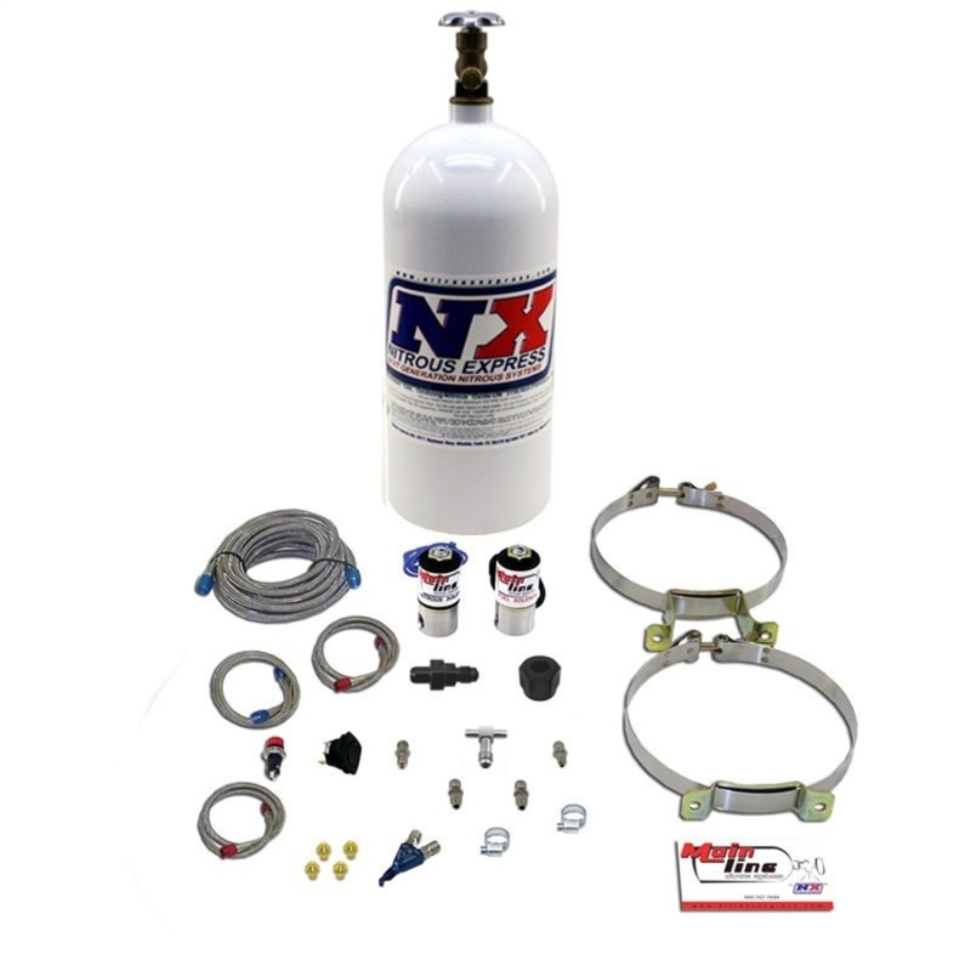 Picture of Nitrous Express Mainline EFI Single Nozzle Nitrous Kit w/10lb Bottle