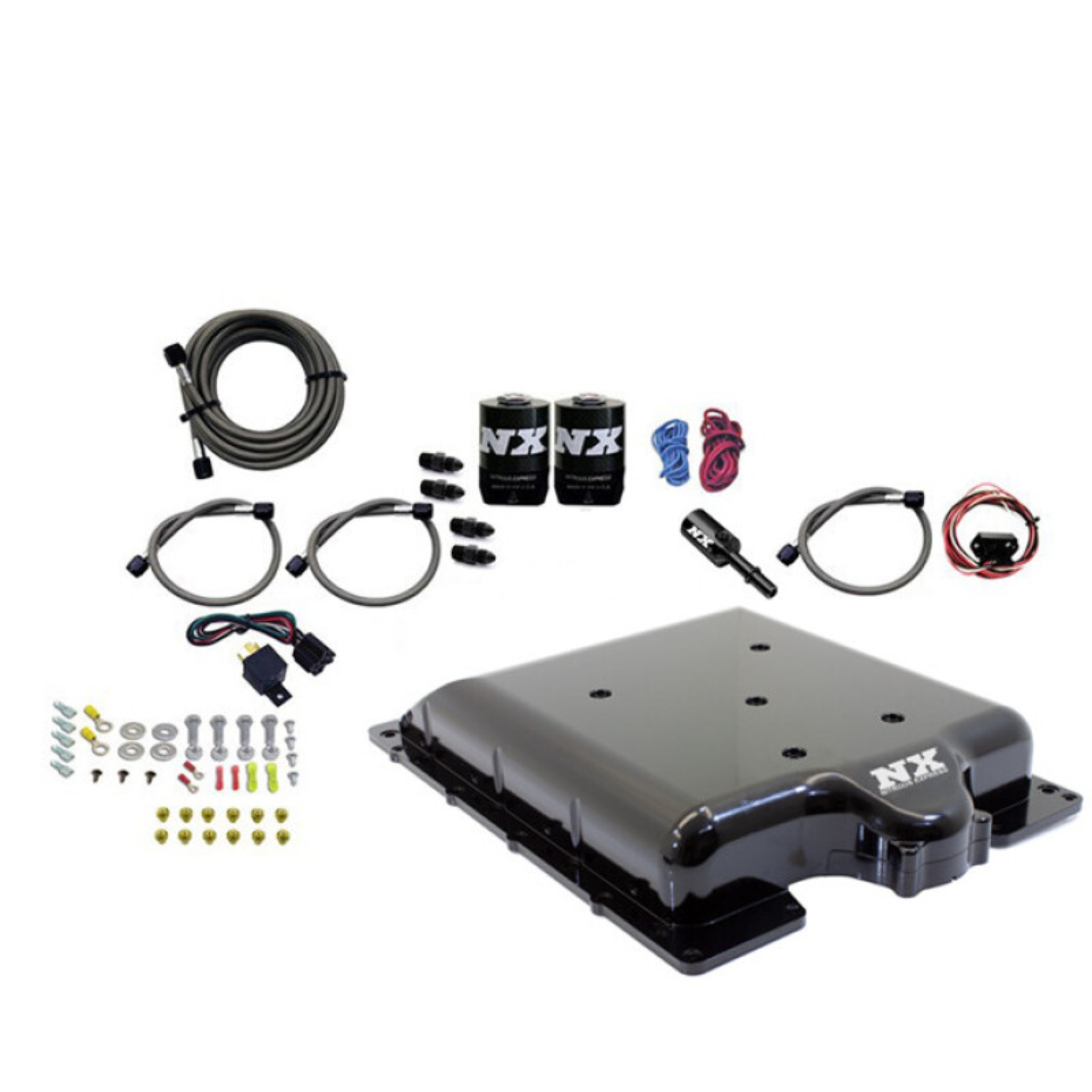 Picture of Nitrous Express Dodge Hellcat/Demon Supercharger Lid Nitrous Kit (100-400HP) w/o Bottle