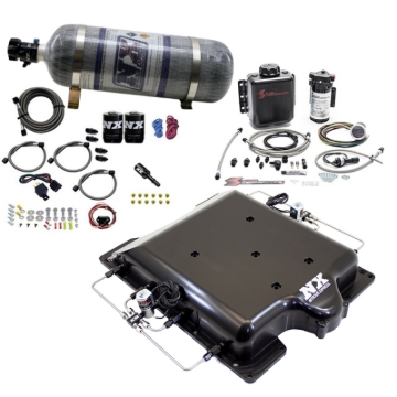 Picture of Nitrous Express Dodge Hellcat Supercharger Lid Nitrous/Water Injection Kit (100-400HP) w/12lb Bottle