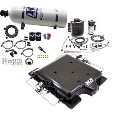 Picture of Nitrous Express Dodge Hellcat Supercharger Lid Nitrous/Water Injection Kit (100-400HP) w/15lb Bottle