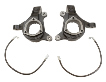 Picture of MaxTrac 07-16 GM C1500 2WD 3in Front Lift Spindles w/Extended DOT Compliant Brake Lines