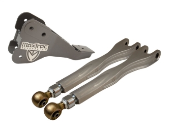 Picture of MaxTrac 17-19 Ford F-250/350 4WD Dually 4in & 6in Lift Kit - Front Driver 4-Link Arms/Brackets