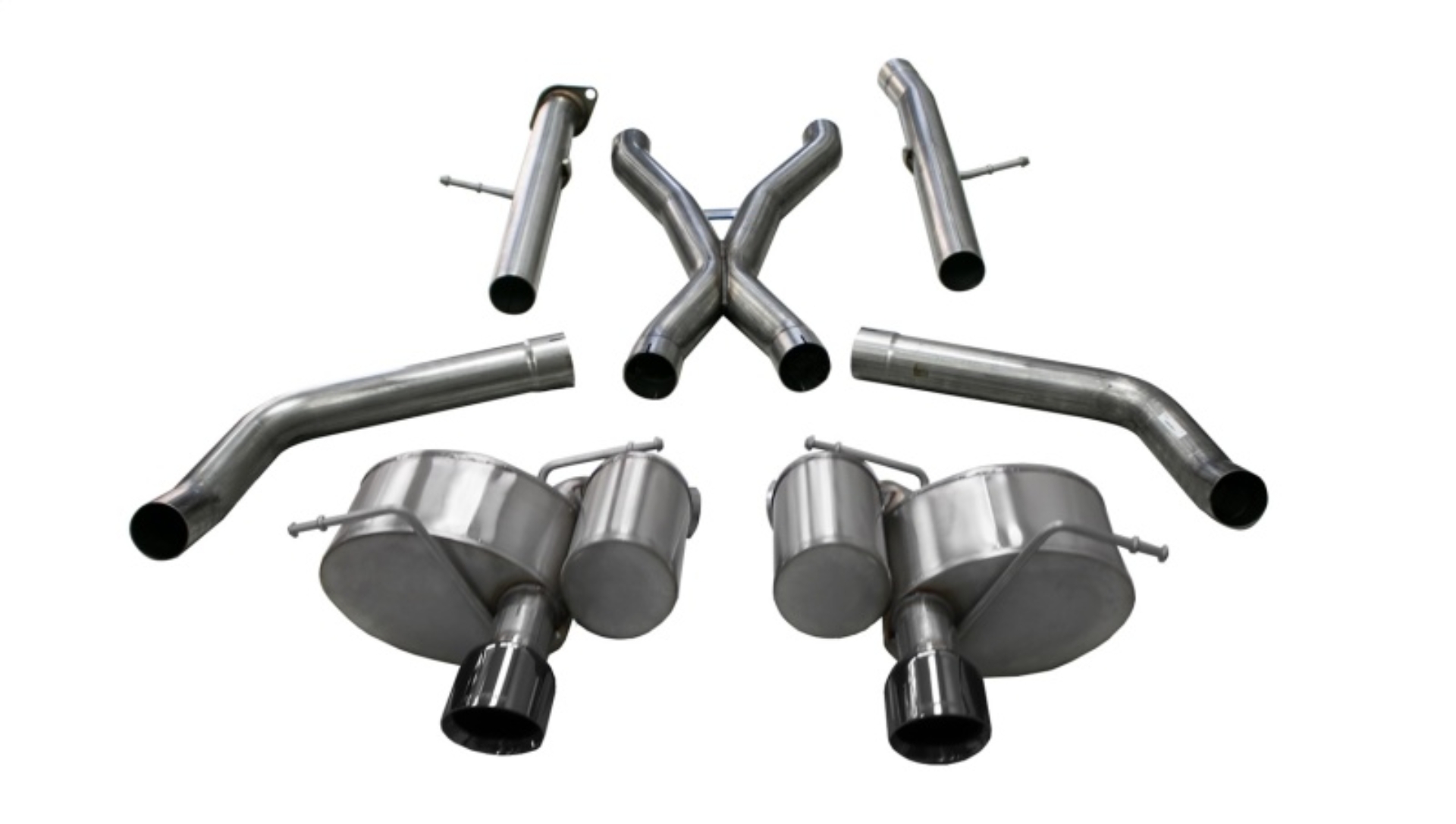 Picture of Corsa 2012-21 Jeep Grand Cherokee SRT 2.75in Dual Rear Xtreme Cat-Back Exhaust - Black PVD TipFinish