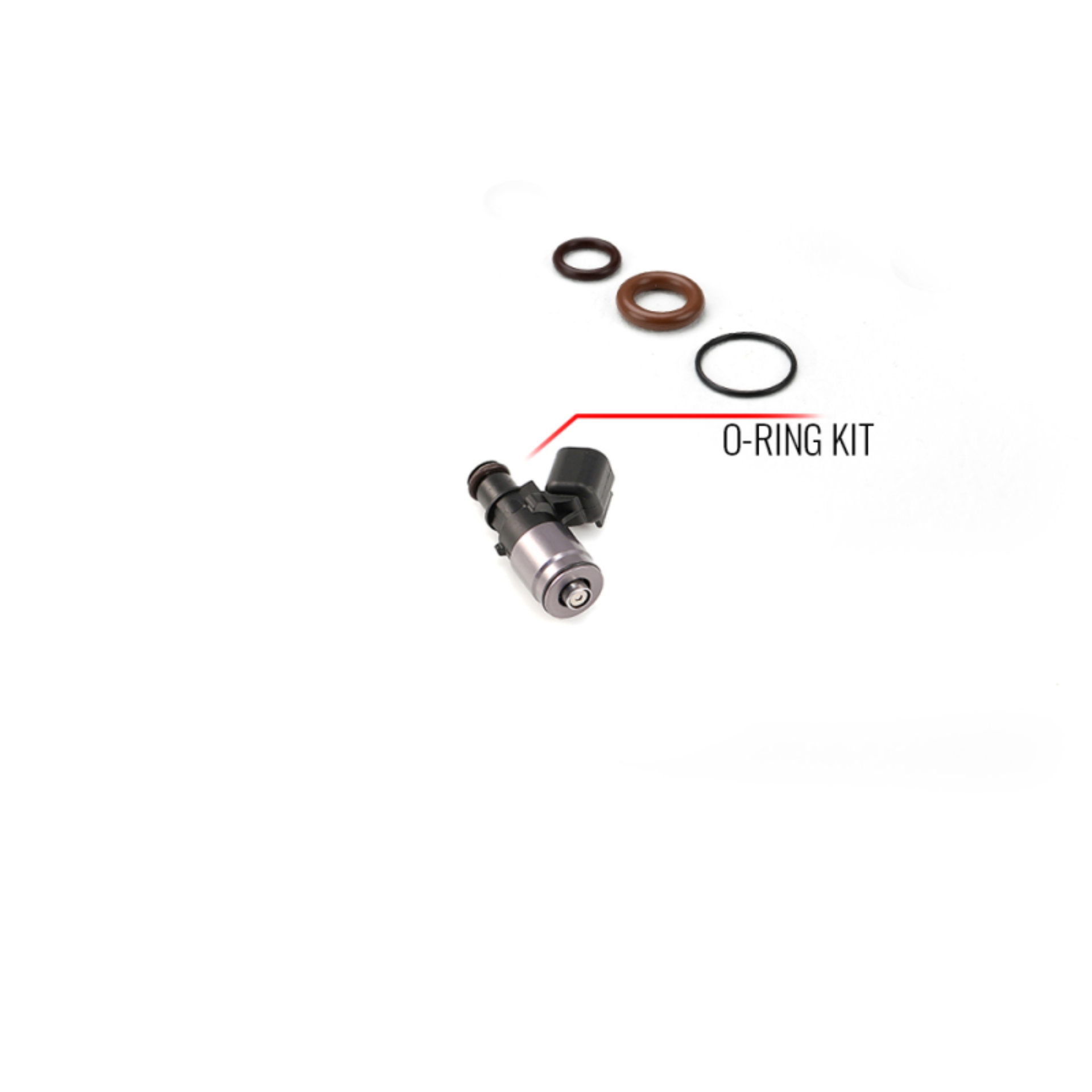 Picture of Injector Dynamics O-Ring/Seal Service Kit for Injector w/ 11mm Top Adapter and WRX Bottom Adapter