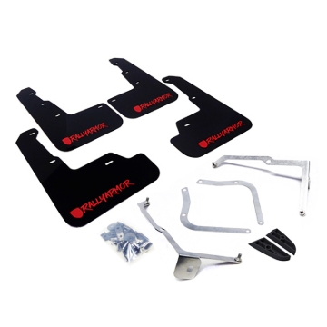 Picture of Rally Armor 15-21 Subaru WRX/STI Black UR Mud Flap w/Red Altered Font Logo