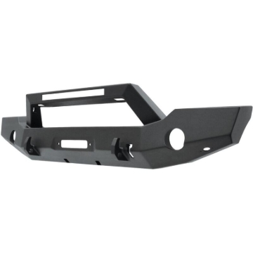 Picture of Westin 18-20 Jeep Wrangler WJ2 Full Width Front Bumper w/LED Light Bar Mount Textured Black