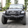 Picture of Westin 18-20 Jeep Wrangler WJ2 Full Width Front Bumper w/LED Light Bar Mount Textured Black