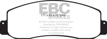 Picture of EBC Greenstuff Brake Pad Sets - DP61777