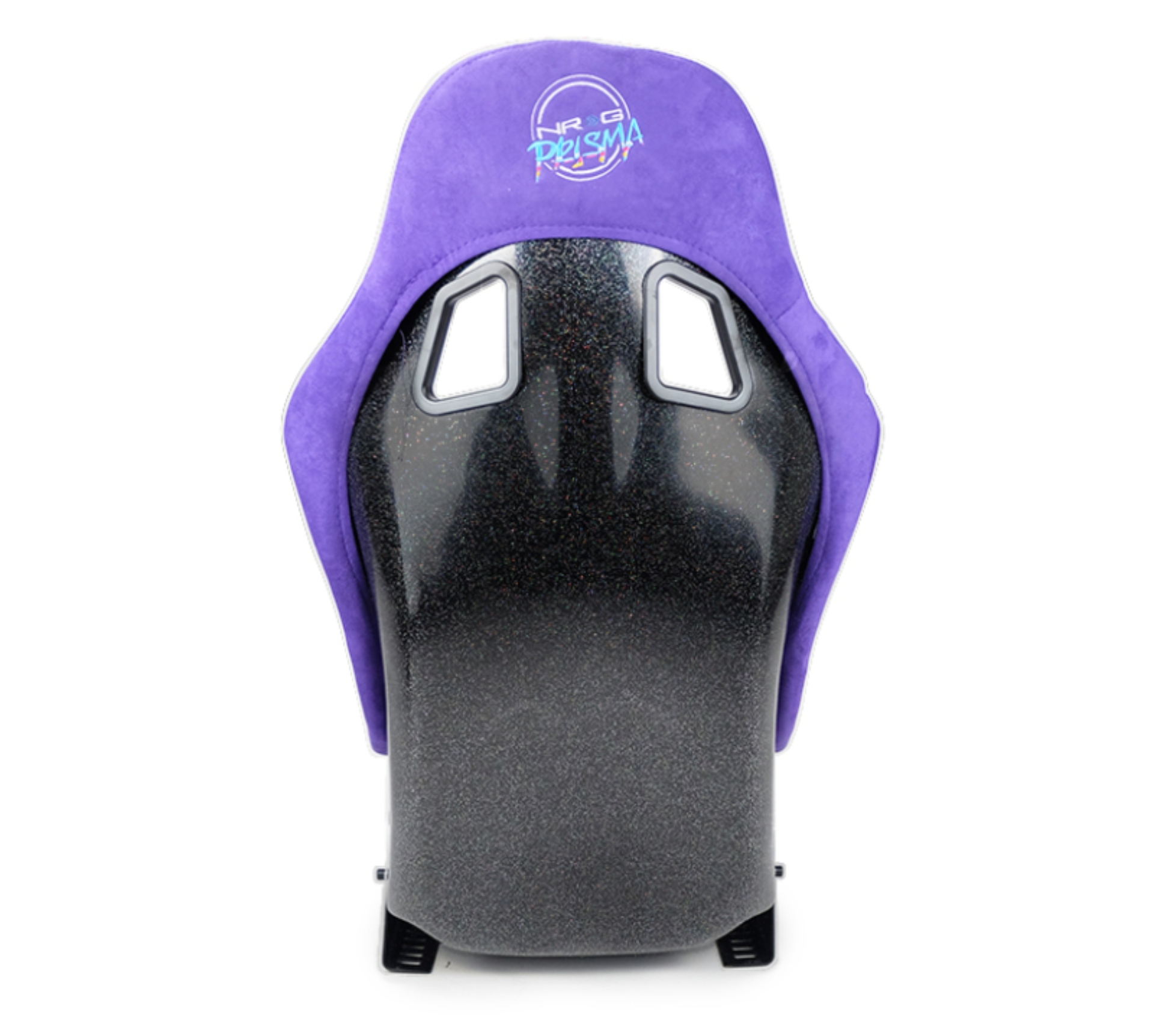Picture of NRG FRP Bucket Seat PRISMA Edition w/ Pearlized Back Purple Alcantara - Medium