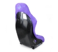 Picture of NRG FRP Bucket Seat PRISMA Edition w/ Pearlized Back Purple Alcantara - Medium