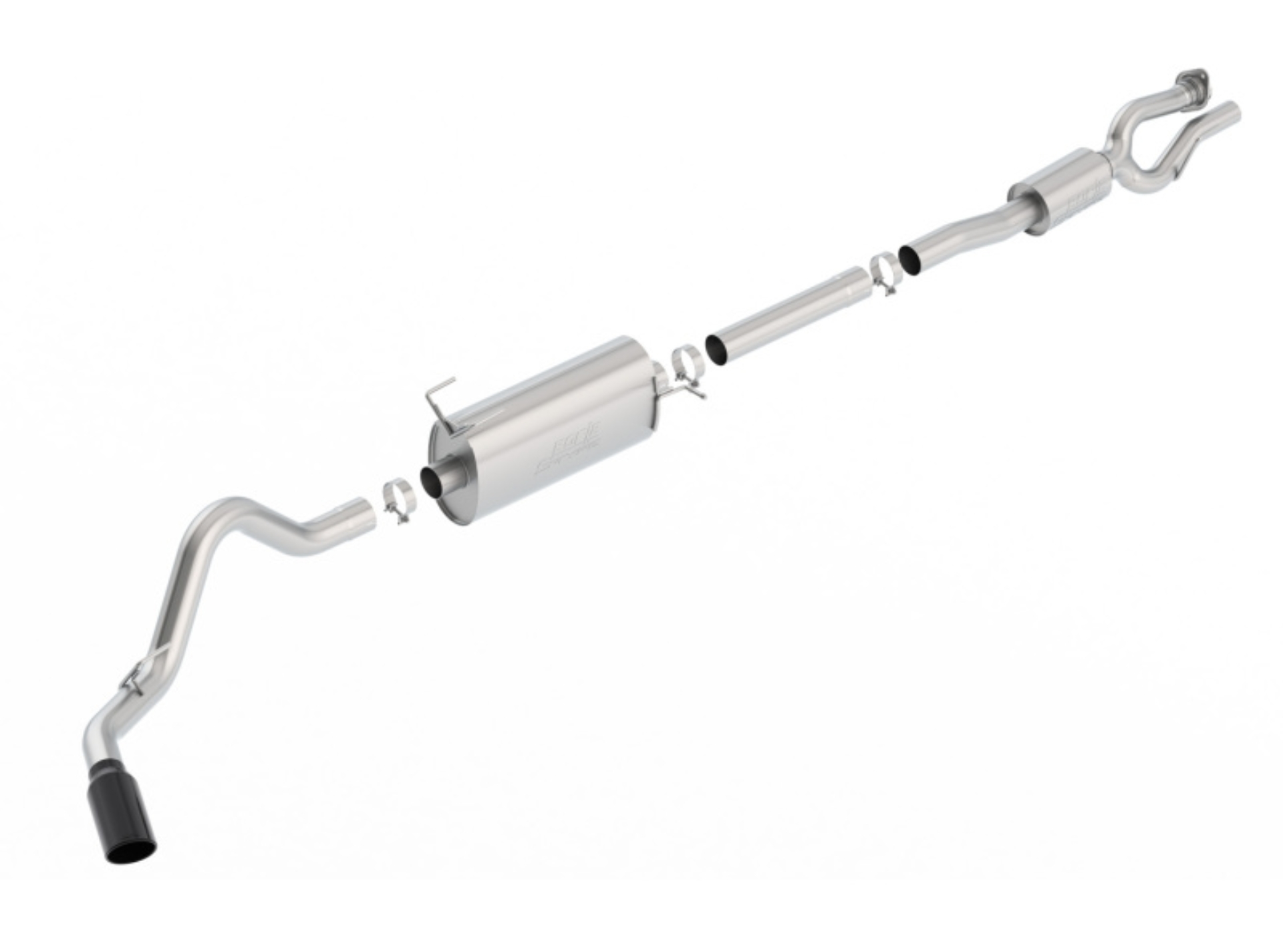 Picture of Borla S-Type Cat-Back 17-19 Ford F-250/350 Super Duty Side Exit Exhaust - Black Chrome Tip