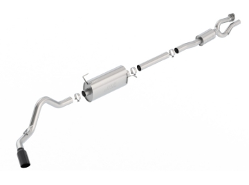Picture of Borla S-Type Cat-Back 17-19 Ford F-250/350 Super Duty Side Exit Exhaust - Black Chrome Tip