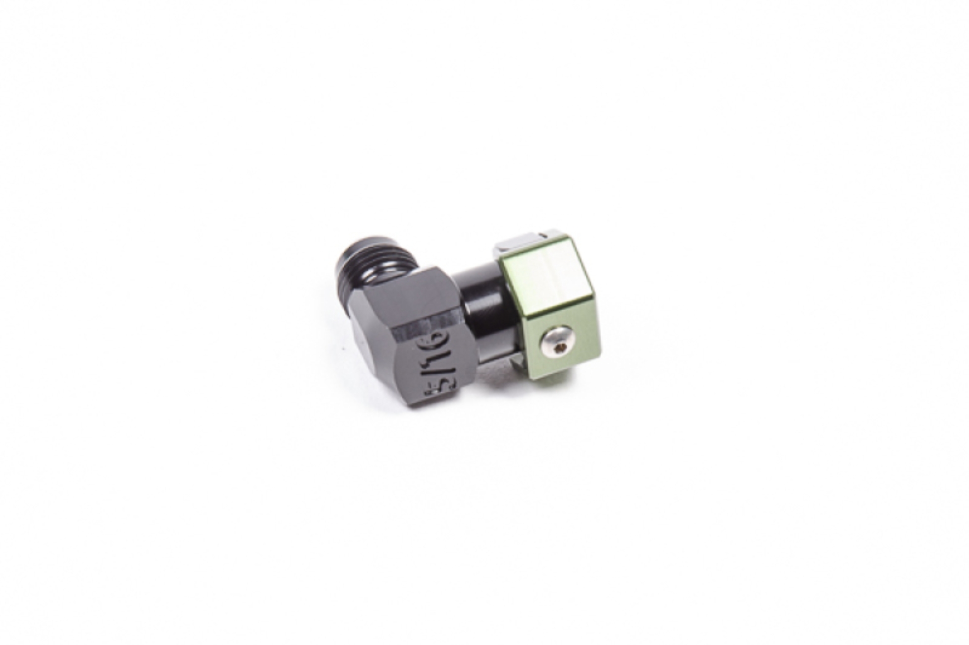 Picture of Radium Engineering 5/16in SAE Female to 6AN Male Low Profile Elbow