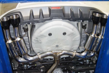 Picture of Invidia 2015+ Subaru WRX / STI Gemini/R400 Single Layer Quad Black Tip Cat-Back Exhaust