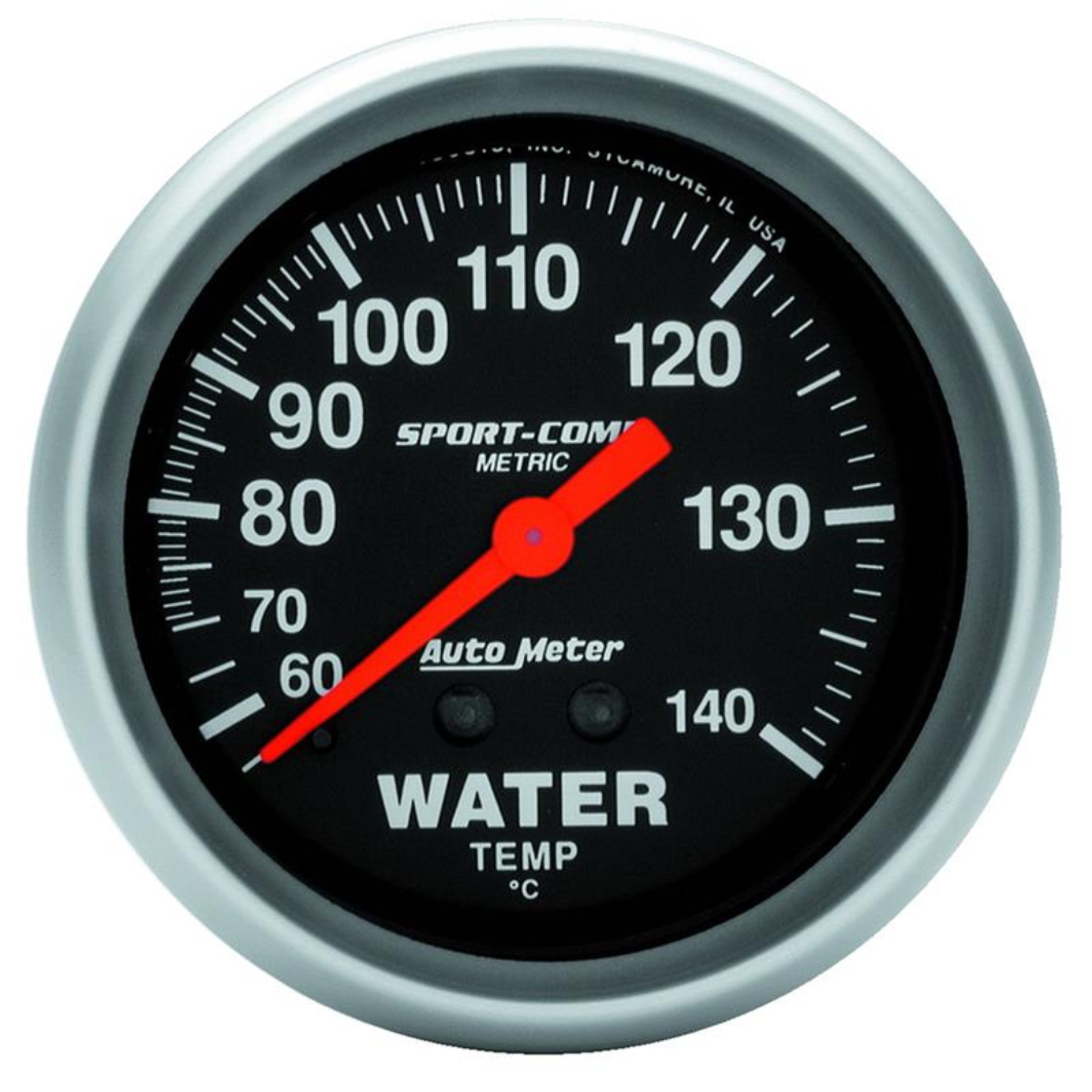 Picture of Autometer 2-5/8in 60-140 Degree C Mechanical Water Temperature Sport-Comp Gauge